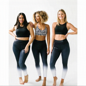 ZYIA-METALLIC Liquid Ombré High Rise Leggings (Size:12)